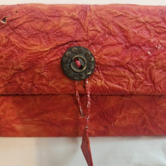 Set of 4 Red Gold Gem Napkin Rings with Box Made in India Holiday Table Deco - Picture 10 of 15